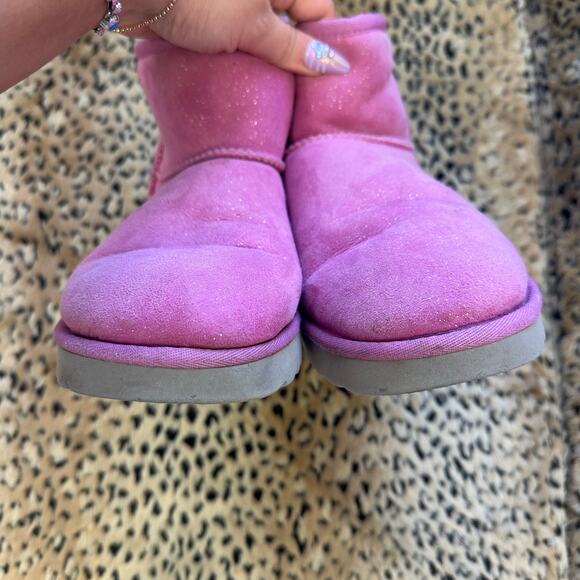 UGG Classic Mini II Milky Way Boot Pink Purple  Size 8 - Picture 3 of 7